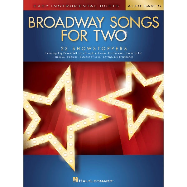 Broadway Songs for Two Alto Saxophones
