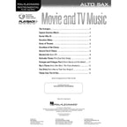 Instrumental Play-Along: Movie and TV Music altsax