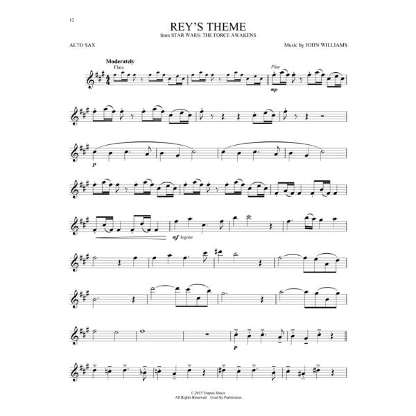 Instrumental Play-Along: Movie and TV Music altsax