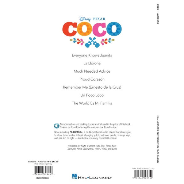 Instrumental Play-Along: Coco altsax