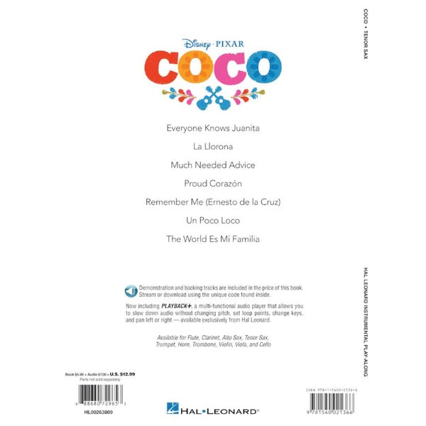 Instrumental Play-Along: Coco tenorsax