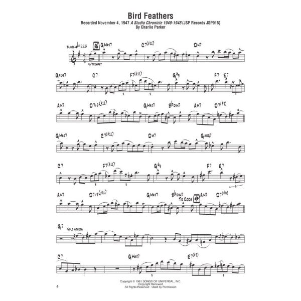 Charlie Parker Omnibook vol. 2 Eb