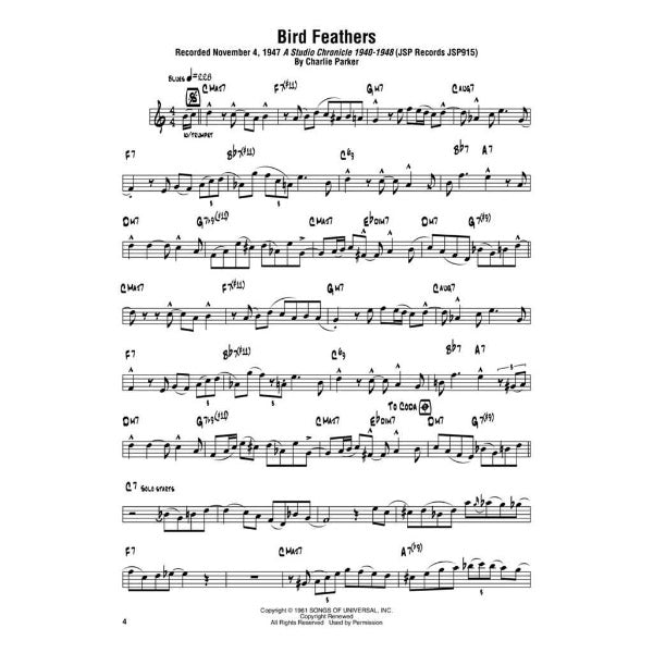 Charlie Parker Omnibook vol. 2 Bb