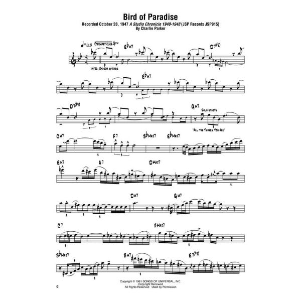 Charlie Parker Omnibook vol. 2 Bb