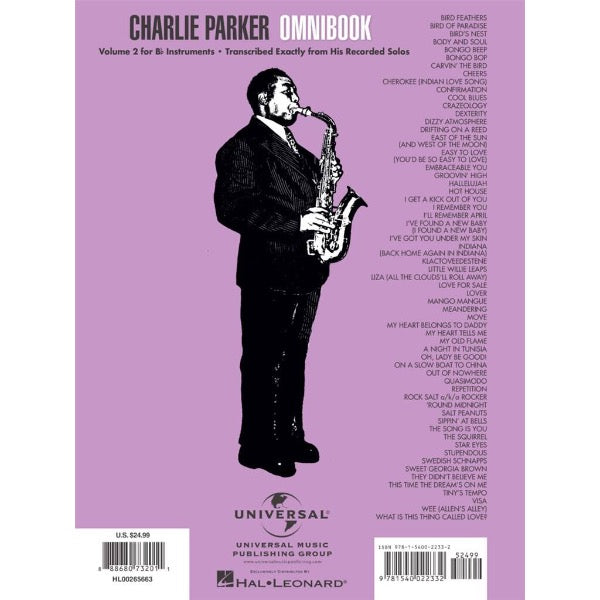Charlie Parker Omnibook vol. 2 Bb