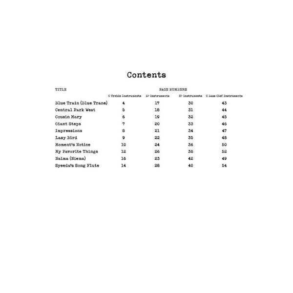 The Real Book Multi-Tracks vol. 11: John Coltrane