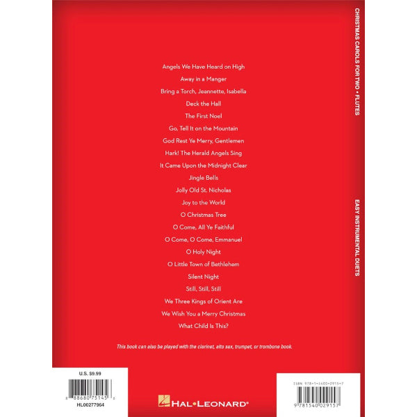 Christmas Carols for Two Flutes