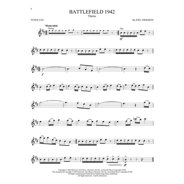 Instrumental Play-Along: Video Game Music tenorsax