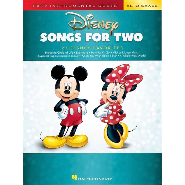 Disney Songs for Two Alto Saxophones