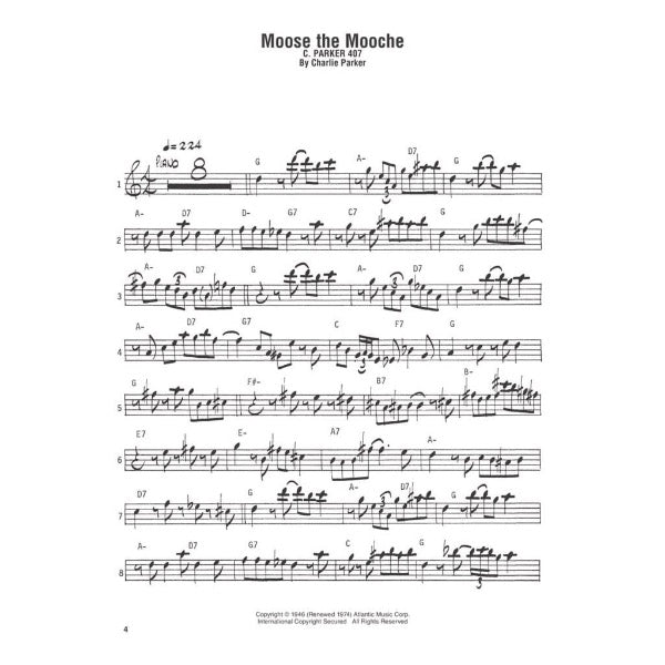 Charlie Parker Omnibook vol. 1 Eb