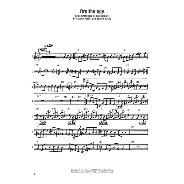 Charlie Parker Omnibook vol. 1 Bb