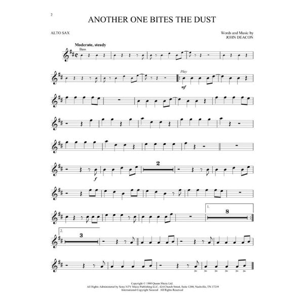 Instrumental Play-Along: Queen altsax