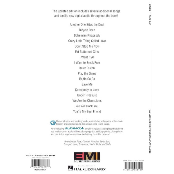 Instrumental Play-Along: Queen altsax