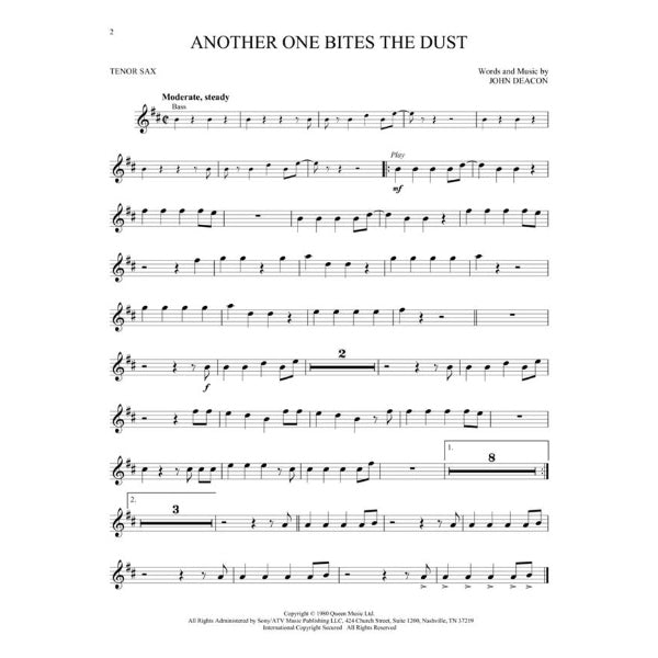 Instrumental Play-Along: Queen tenorsax