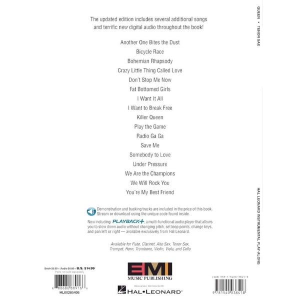 Instrumental Play-Along: Queen tenorsax