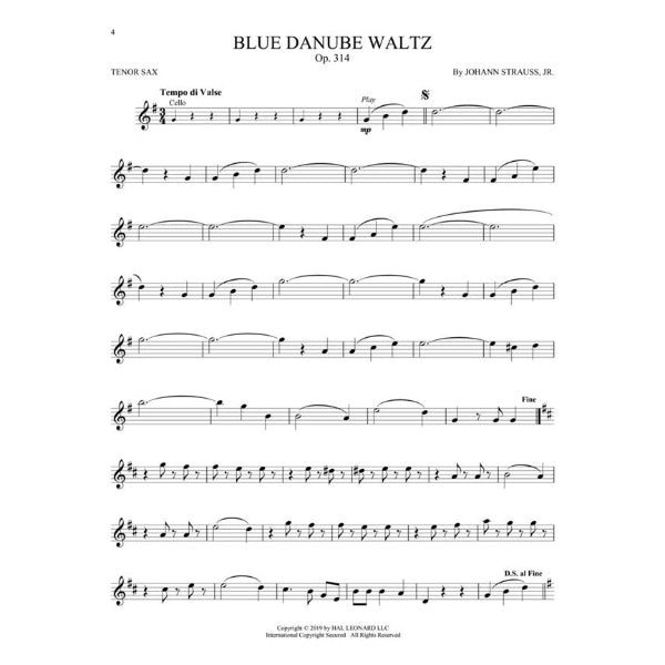 Instrumental Play-Along: Great Classical Themes tenorsax