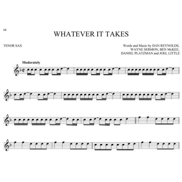 50 Pop Songs for Kids tenorsax