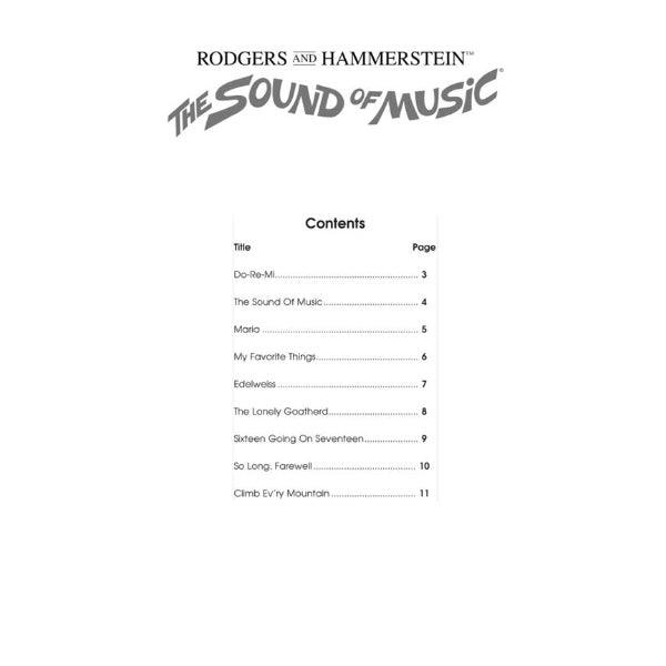 Instrumental Play-Along: The Sound of Music altsax