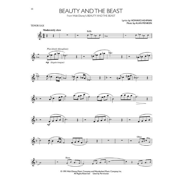 Instrumental Play-Along: Disney Movie Hits tenorsax