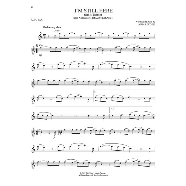 Instrumental Play-Along: Disney Greats altsax