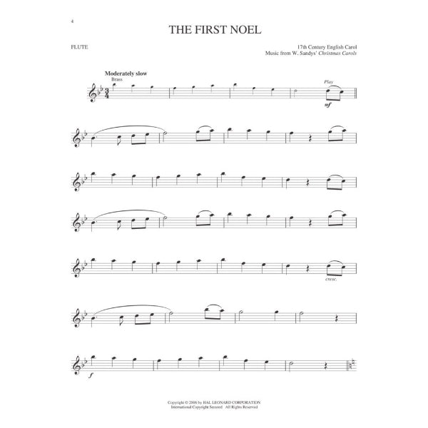 Instrumental Play-Along: Christmas Carols dwarsfluit