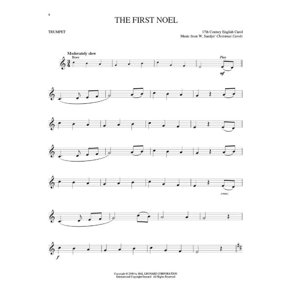Instrumental Play-Along: Christmas Carols trompet