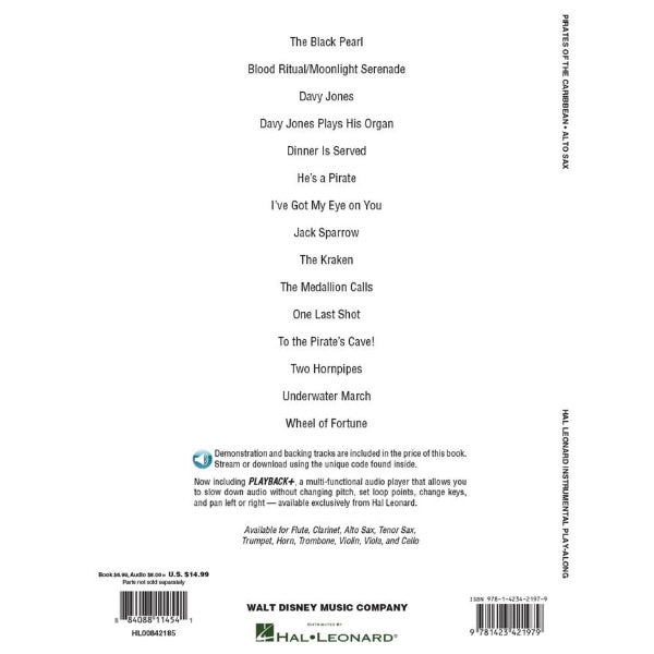 Instrumental Play-Along: Pirates of the Caribbean altsax