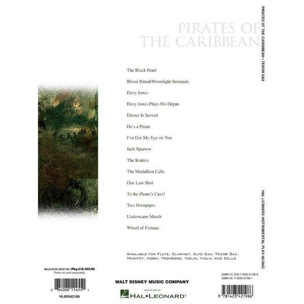 Instrumental Play-Along: Pirates of the Caribbean tenorsax