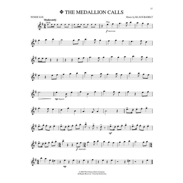 Instrumental Play-Along: Pirates of the Caribbean tenorsax