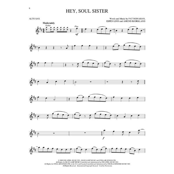 Instrumental Play-Along: Popular Hits altsax