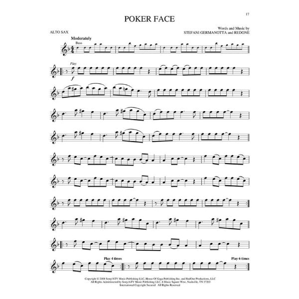 Instrumental Play-Along: Popular Hits altsax