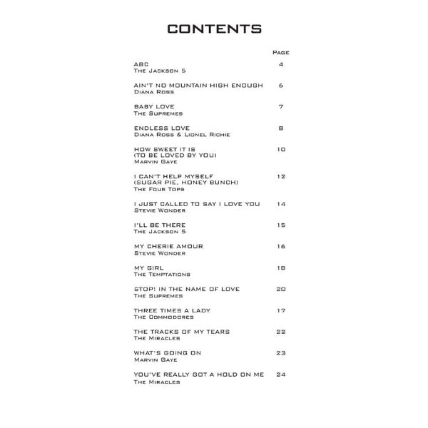 Instrumental Play-Along: Motown Classics altsax