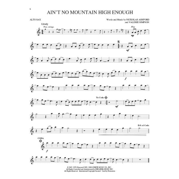 Instrumental Play-Along: Motown Classics altsax