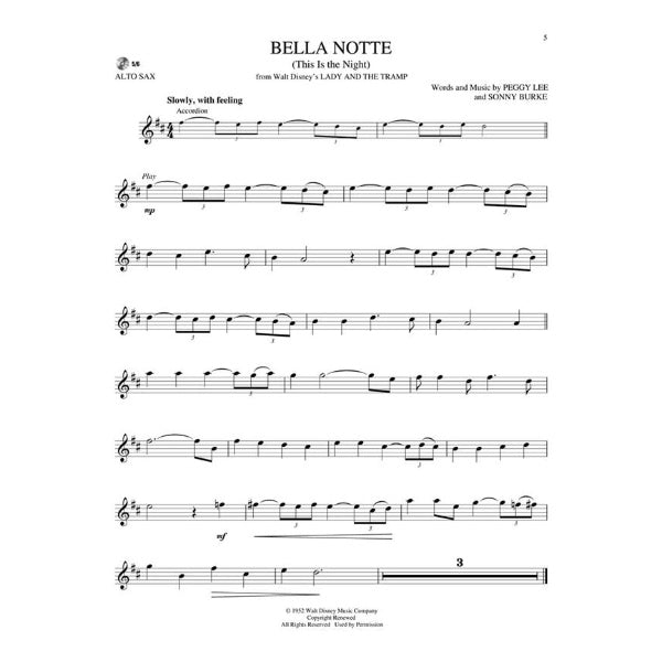 Instrumental Play-Along: Disney Classics altsax