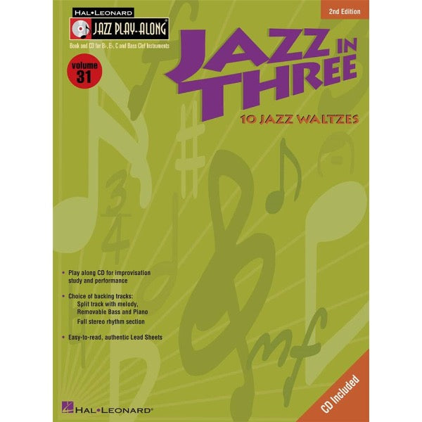 Jazz Play Along vol. 31: Jazz in Three - Second Edition