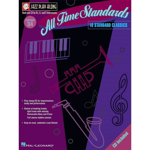 Jazz Play Along vol. 34: All time Standards