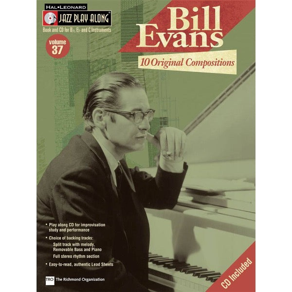 Jazz Play Along vol. 37: Bill Evans: 10 Original Compositions
