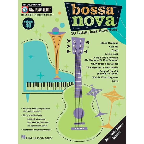 Jazz Play Along vol. 40: Bossa Nova - 10 Latin Jazz Favorites