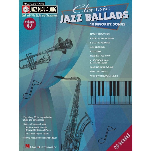 Jazz Play Along vol. 47: Classic Jazz Ballads