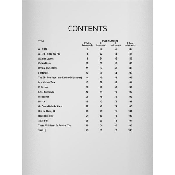 Easy Jazz Play-Along volume 1: First Jazz Songs