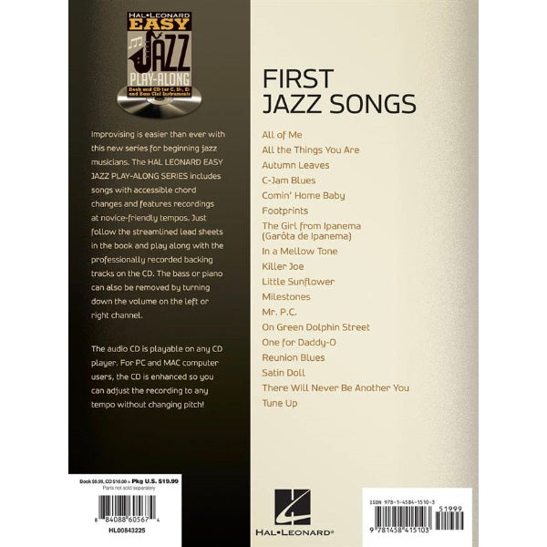 Easy Jazz Play-Along volume 1: First Jazz Songs