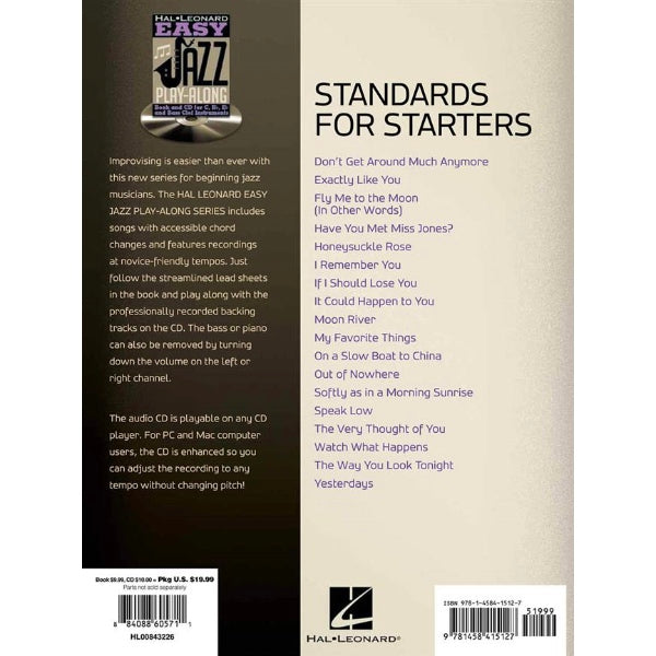 Easy Jazz Play-Along volume 2: Standards for Starters