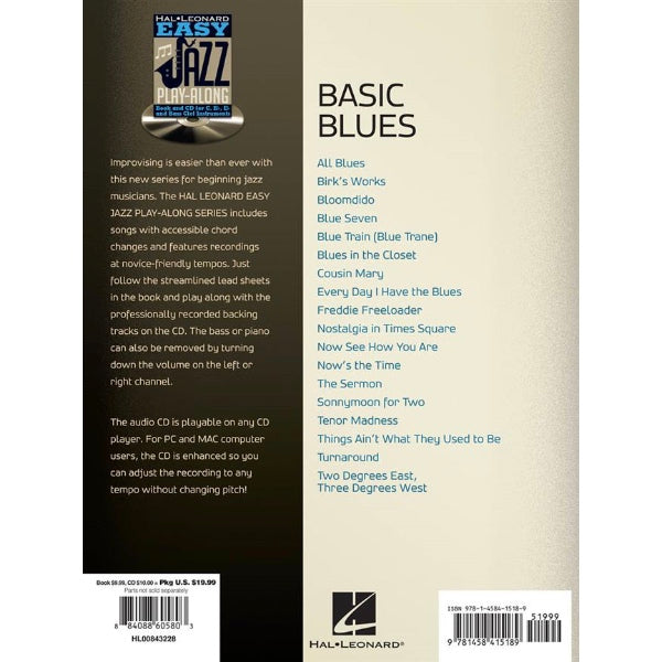 Easy Jazz Play-Along volume 4: Basic Blues