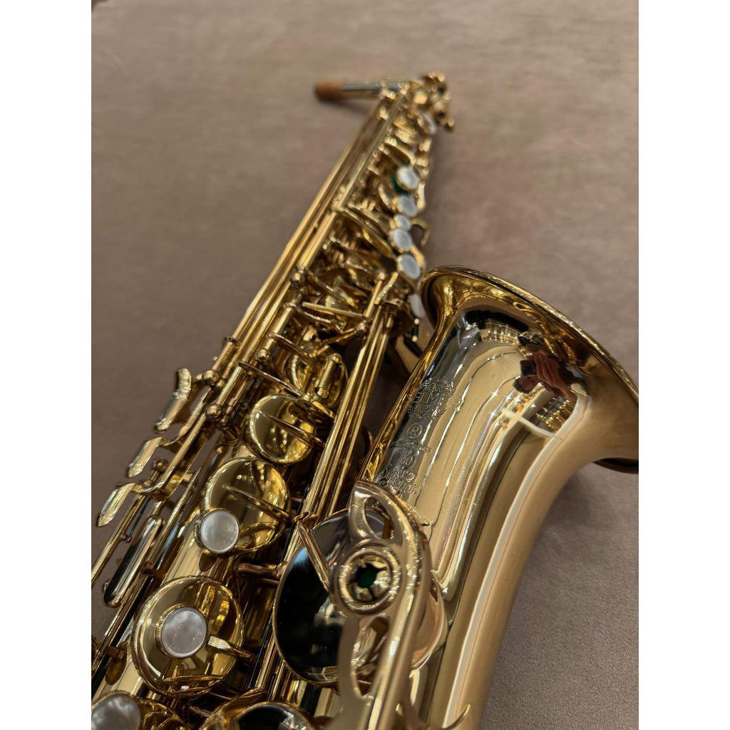 Selmer Paris SA80 altsaxofoon 338475, bekergravure en mechaniek