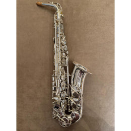 Selmer Paris SA80II verzilverde altsaxofoon 455563 voorzijde