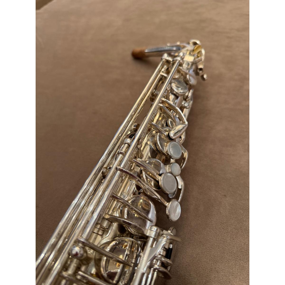 Selmer Paris SA80II verzilverde altsaxofoon 455563 kleppen