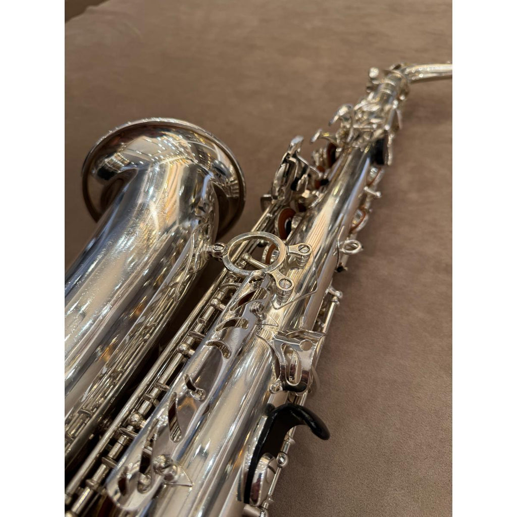 Selmer Paris SA80II verzilverde altsaxofoon 455563 bodydetail