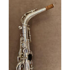 Selmer Paris SA80II verzilverde altsaxofoon 455563 hals