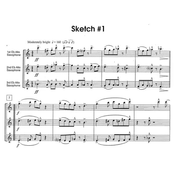 10 Jazz Sketches 3 altsax trio