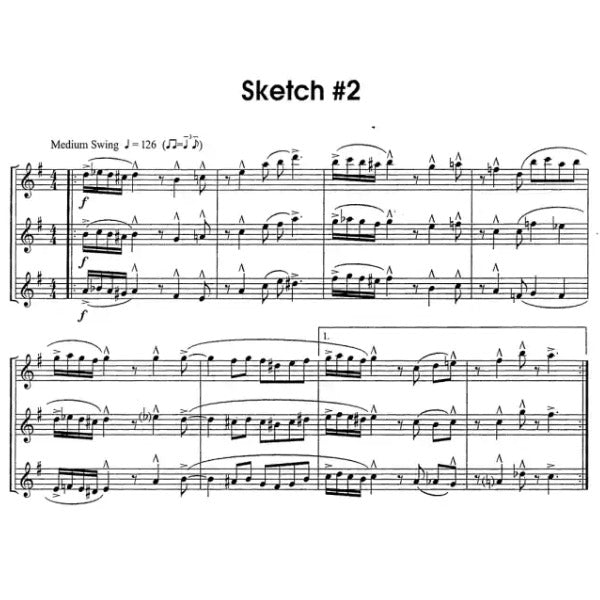 10 Jazz Sketches 3 altsax trio